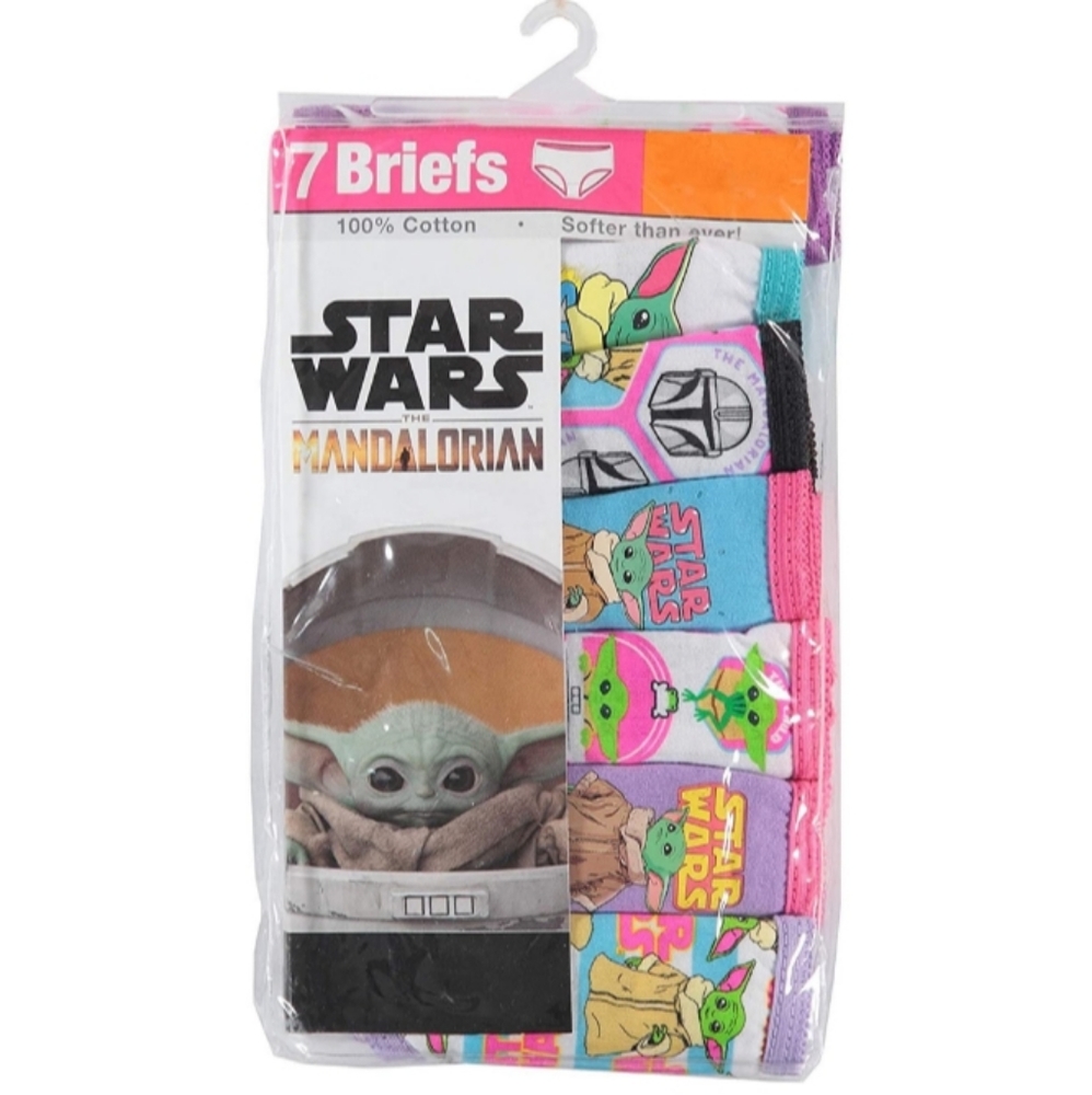 STAR WARS THE MANDALORIAN BABY YODA /GROGU GIRLS BRIEF UNDERWEAR